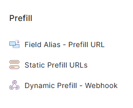 Forms Prefill Options